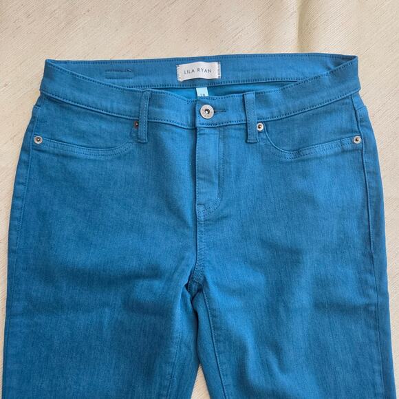 Lila Ryan turquoise blue jeans Woman's size 28 - Picture 3 of 4